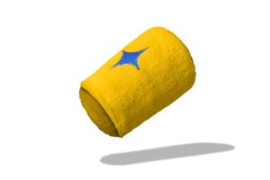 Yellow StarVie padel wristband